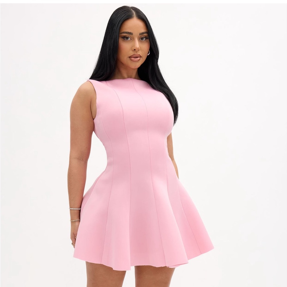 Pink Sweet Sunday Pleated Mini Dress